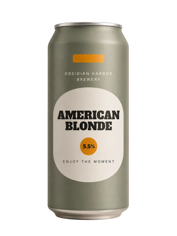 American Blonde — Obsidian Harbor Brewery can